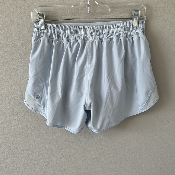 Lululemon Hotty Hot Hr High Rise Shorts Powder Blue Size 8 Tall - Picture 7 of 16